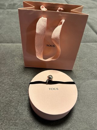 Colgante Tous Oso Cuarzo Rosa Plata