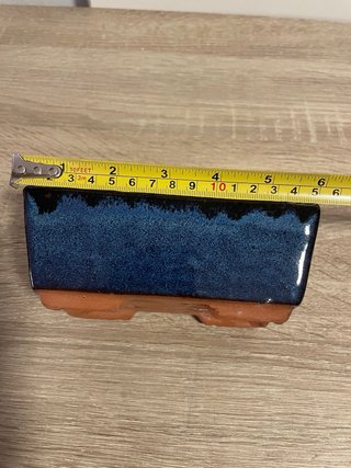 Maceta de Cerámica Azul Cobalto para Bonsai