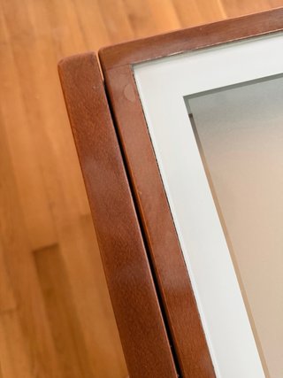 Mesa extensible madera y cristal 70s. Buen estado.
