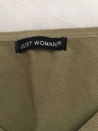 Camiseta tirantes bordada JUST WOMAN años 2000