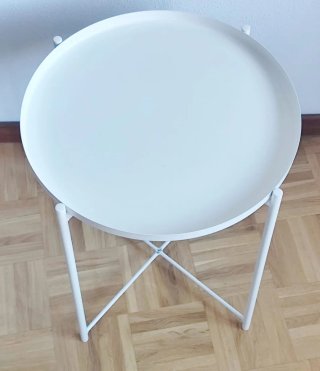 Mesa Bandeja IKEA GLADOM Blanca