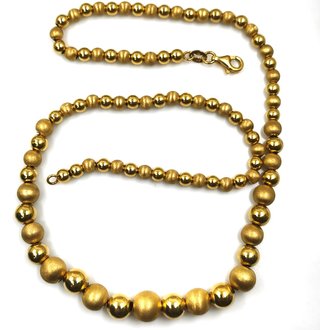 Gargantilla bolas oro 18k