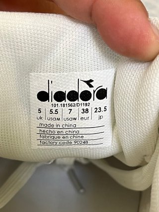 Diadora Scarpe Donna 38 Bianche Bordeaux