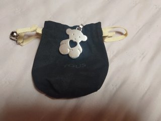 Colgante Oso Tous Corazón Plata