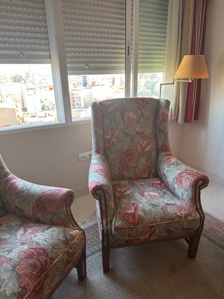 Conjunto 2 sillones amplios tela floral