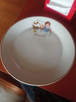 Platos de porcelana vintage años 70