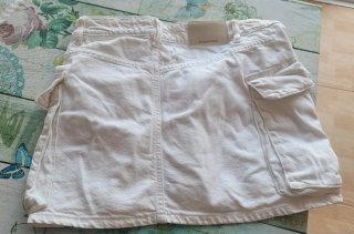 Falda blanca vaquero