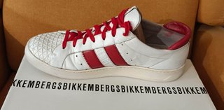 Zapatillas Dirk Bikkembergs Piel Bandas Rojas