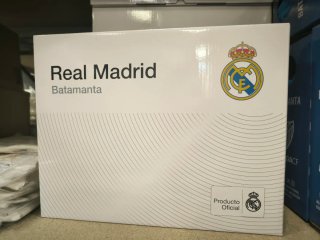 Manta con mangas Málaga CF y R. Madrid