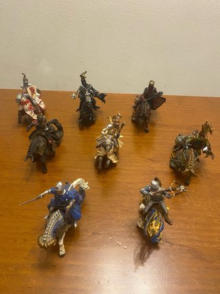 Lote 8 Caballeros Medievales Figuras