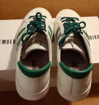 Zapatillas Dirk Bikkembergs Piel Bandas Verdes T45