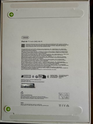 iPad Air M3 128GB Plata