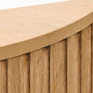 2 Tavolini Ausiliari Rotondi in Legno