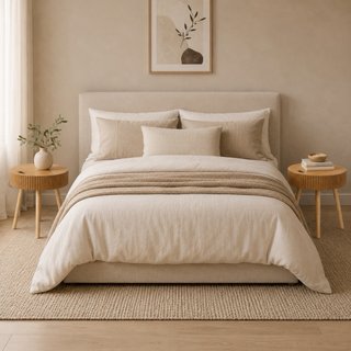 2 Tavolini Ausiliari Rotondi in Legno