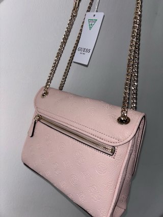 Bolso Guess Rosa y Dorado
