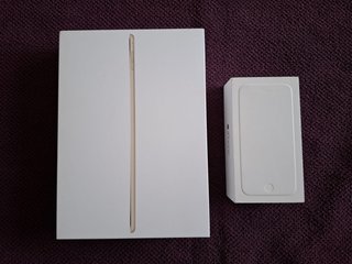 iPhone 6 Argento + iPad Air 2 Oro + Accessori