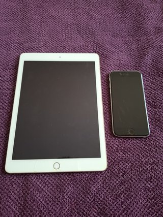 iPhone 6 Argento + iPad Air 2 Oro + Accessori