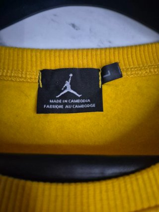 Sudadera Jordan Amarilla con Logo