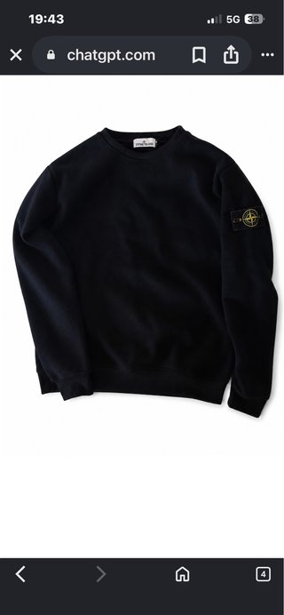 Sudadera Stone Island Negra