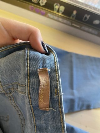 Vaqueros acampanados azules