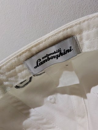 Lamborghini Cappellino Baseball Uomo bianco/nero.