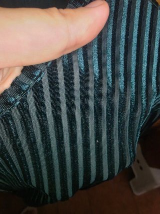 Vestito velluto verde