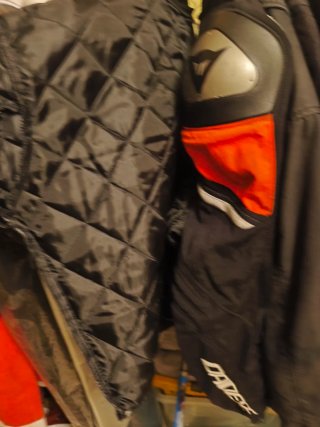 Casaco de Motociclismo Dainese Preto e Vermelho