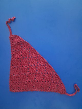 Bandana de crochet. Algodón