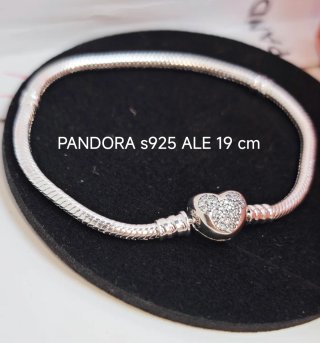 Pulsera Pandora 19 Corazón Brillante Plata S925