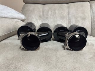 Colas de escape carbono 4 salidas