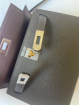 Bolso Mini Kelly Hermes Marrón