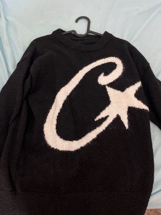 Jersey Corteiz Negro Blanco Talla M