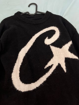 Jersey Corteiz Negro Blanco Talla M