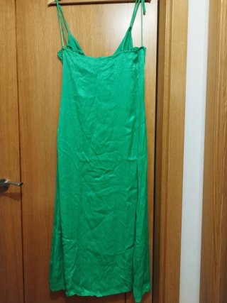 Vestido midi verde