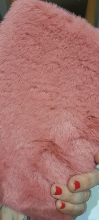 Diario peluche rosa con conejo