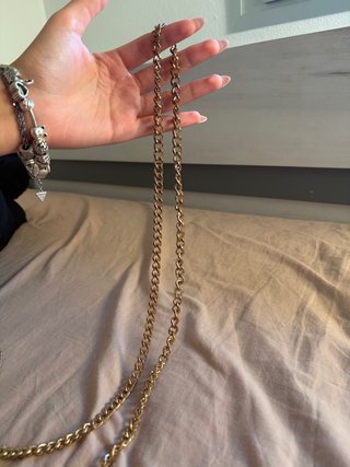 Bolso Guess Transparente Holográfico Cadena Dorada