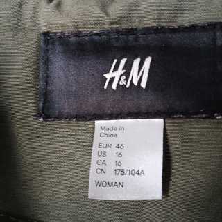 Chaqueta Sahariana H&M Verde Militar