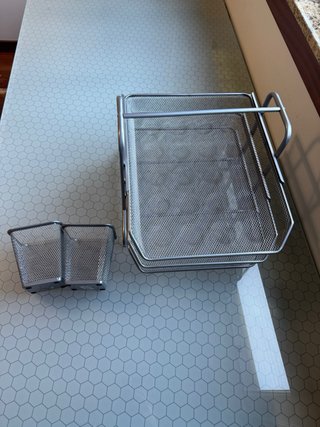 Escritorio de cristal