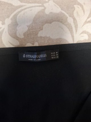 Body Stradivarius manga larga negro M