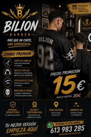 Barbero a domicilio premium