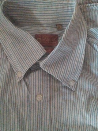 Camisa manga corta azul