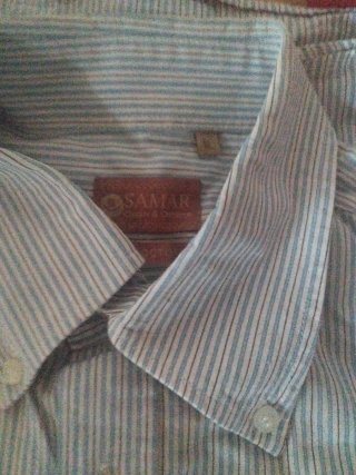 Camisa manga corta azul