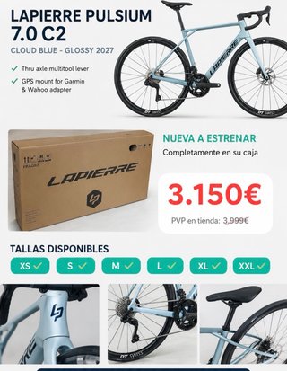 Bicicleta Lapierre Gris