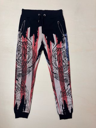 Pantaloni Philip Plein Uomo Neri Multicolor