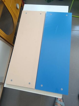 3 Baldas Ikea Billy (2 Azules + 1 Blanca)