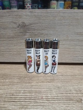 4 Accendini Clipper Dirty