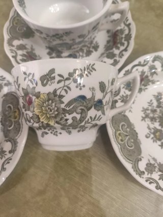 Tazas de té vintage Winsor (Ridgway Staffordshire)