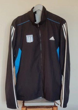 Chaqueta Racing Club Adidas Negra y Azul