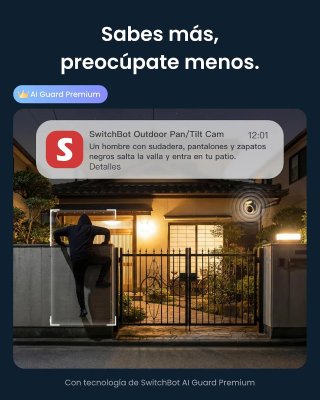 Cámara Vigilancia WiFi Exterior SwitchBot 3K