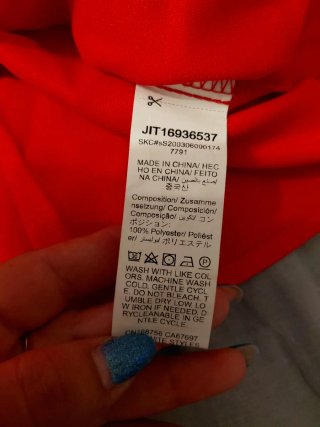 T-shirt rossa donna taglia unica